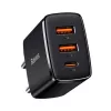 Baseus 30W Caricabatterie USB QC PD3.0 Type-C Caricabatterie rapido PD per iPhone 17 16 15 14 13 12 Pro Max Xiaomi Samsung