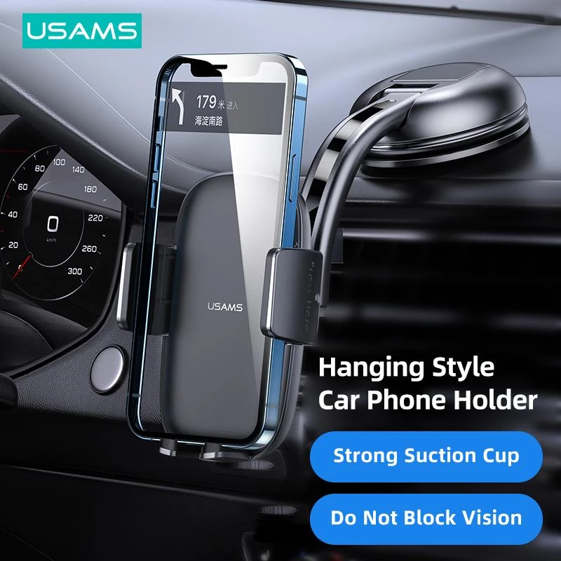 Supporto auto usams ZJ063 per cruscotto o parabrezza, angolo regolabile