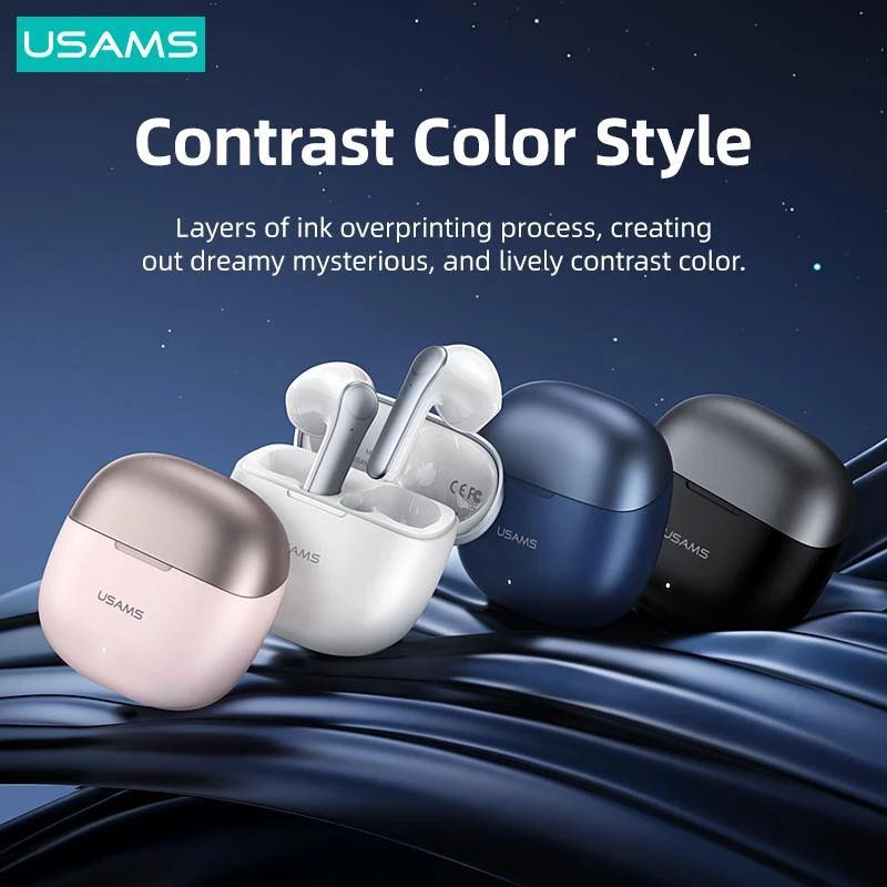 Cuffie USAMS TWSXH Series Dual Mic Wireless blu/blu BHUXH03
