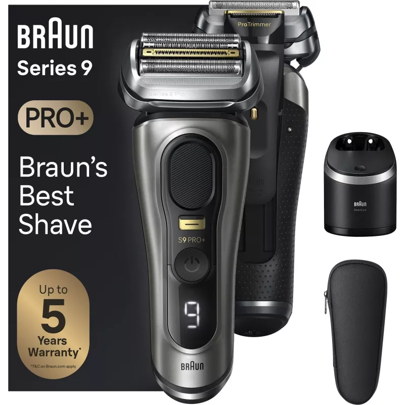 Braun Series 9 Pro+ 9565cc rasoio wet & dry rasoio a lamina trimmer metallic