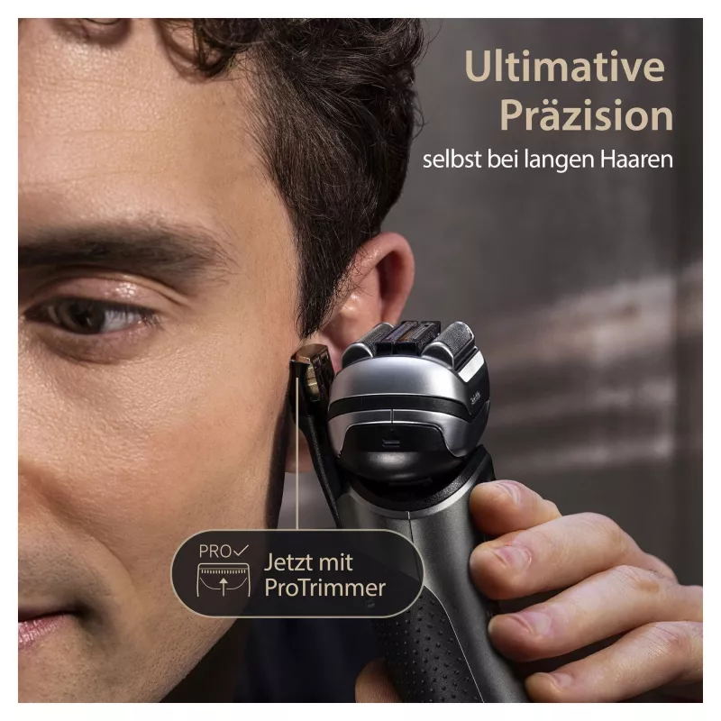 Braun Series 9 Pro+ 9565cc rasoio wet & dry rasoio a lamina trimmer metallic