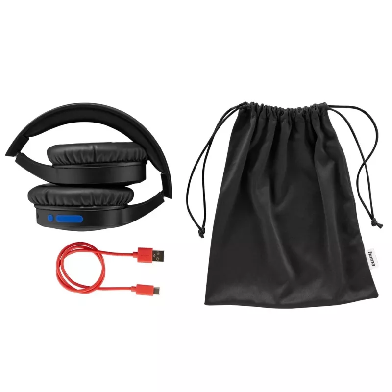 Hama 00184160 cuffie/headset con filo e senza fili fascia per la testa chiamate/musica USB Type-C Bluetooth nero, blu