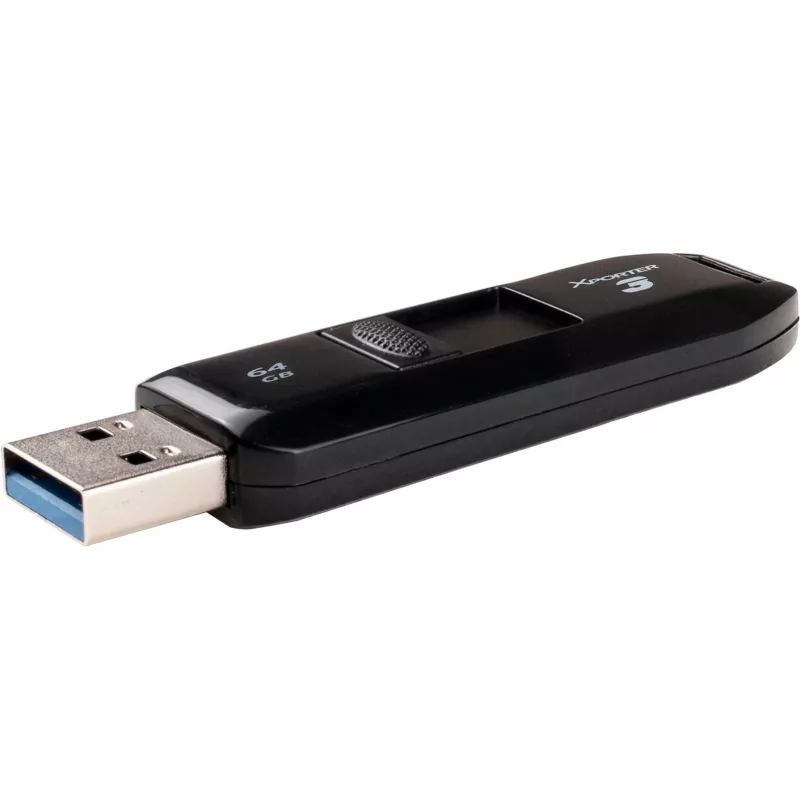 Chiavetta USB PATRIOT Xporter 64 GB USB Type-A 3.2 Gen 1 (a scorrimento, nero, 80 MB/s)