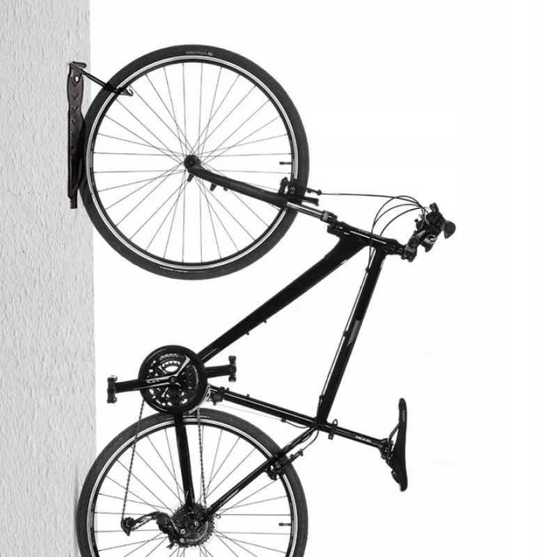 Portabici da parete MACLEAN MC-432, supporto verticale per bici, larghezza regolabile, carico max. 30 kg, nero