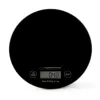 Esperanza EKS003K bilancia da cucina nera superficie piatta rotonda bilancia da cucina elettronica