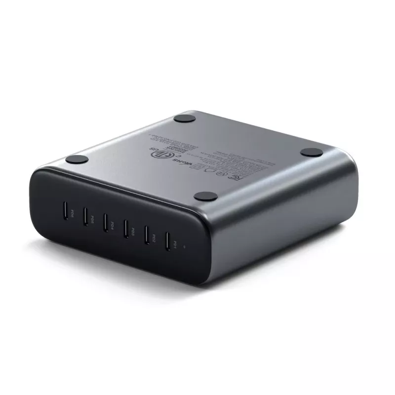 Caricabatterie da interno Satechi ST-C200GM-EU universale grigio 6 porte USB Type-C