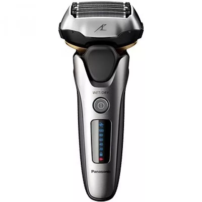 Rasoio a lamina Panasonic ES-LV69 nero argento acciaio inox litio-ione