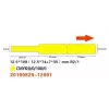 NIIMBOT RXL12.5109-65Y etichette termiche 12,5 x 109 mm, 65 etichette per rotolo, gialle, per D11/D110
