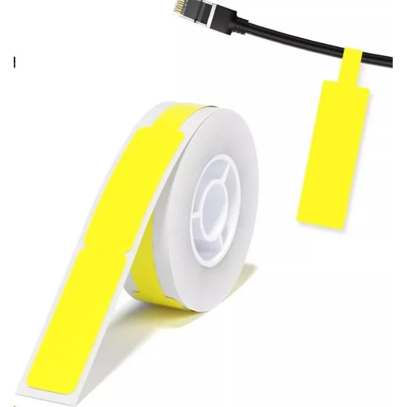 NIIMBOT RXL12.5109-65Y etichette termiche 12,5 x 109 mm, 65 etichette per rotolo, gialle, per D11/D110
