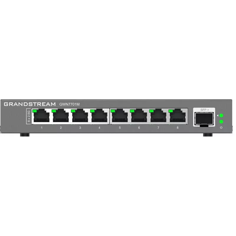 Grandstream Networks GWN7701M switch di rete unmanaged 2.5G Ethernet (100/1000/2500) nero