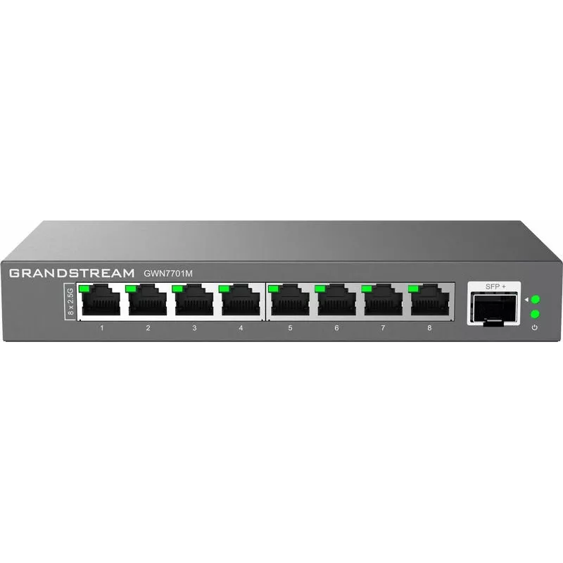 Grandstream Networks GWN7701M switch di rete unmanaged 2.5G Ethernet (100/1000/2500) nero