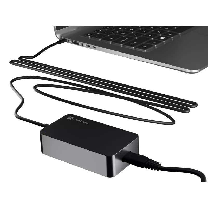 NATEC Grayling USB-C 45W alimentatore universale nero