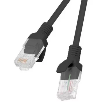 Cavo di rete LANBERG PCU5-20CC-0025-BK RJ-45 Cat5e 0,25 m nero, U/UTP, CCA, AWG26