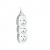 Tracer PowerCord prolunga, 3 prese, 3 m, bianco