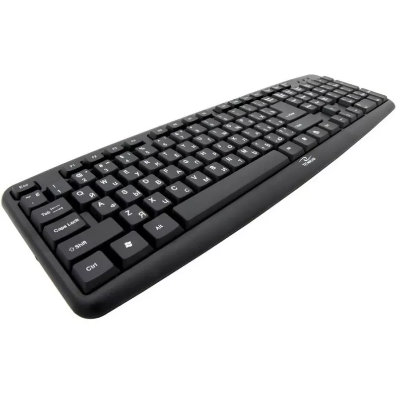 Esperanza TKR101 tastiera Office USB QWERTY inglese, russo nero