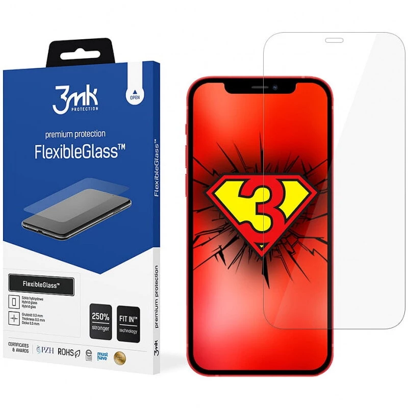 Pellicola protettiva per display 3MK FlexibleGlass per iPhone 12/12 Pro
