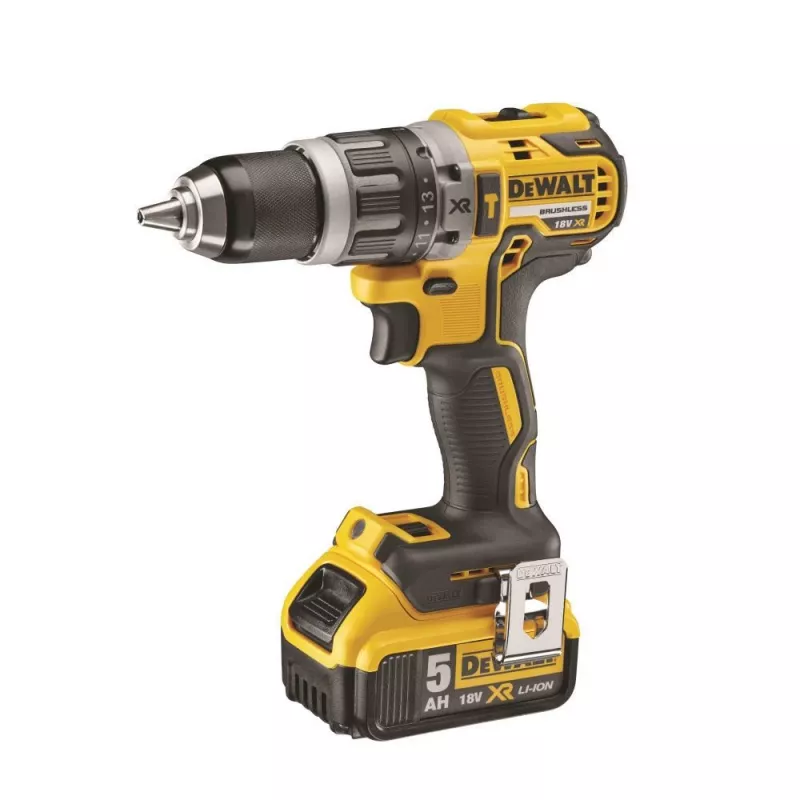 Avvitatore trapano a batteria DeWALT DCD796P2 18V Li-Ion 5Ah mandrino autoserrante 13 mm, 2 marce, 1,8 kg