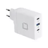 DICOTA D31983 caricabatterie per dispositivi mobili e laptop, bianco, ricarica rapida AC, induttivo