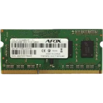 Memoria per laptop SO-DIMM DDR3 AFOX 8 GB 1333 MHz 1,35 V Single Channel 1x8 GB