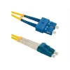 Qoltec - Cavo patch - Singlemode SC/UPC (M) a Singlemode LC/UPC (M) - 1 m - Fibra ottica - Duplex - 9/125 micrometri - G.652D