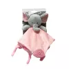 Peluche TULILO Milly elefante rosa 25 x 25 cm, morbido peluche per neonati