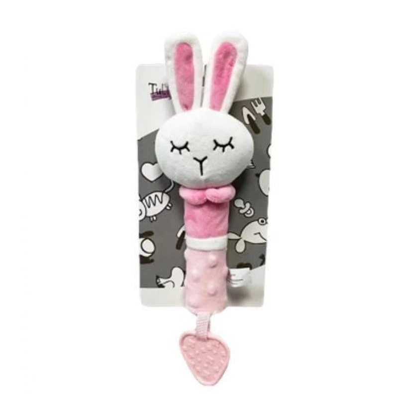 Peluche sonoro morbido TULILO coniglio 17 cm – sonaglino coccoloso per neonati e bambini piccoli