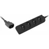 Prolunga di alimentazione Lanberg PS0-04E-0100-IEC-BK 1 m 4 prese AC per interni nero
