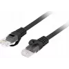 Lanberg PCU6-10CU-0025-BK Cat.6 U/UTP LSZH cavo patch, 0,25 m, nero