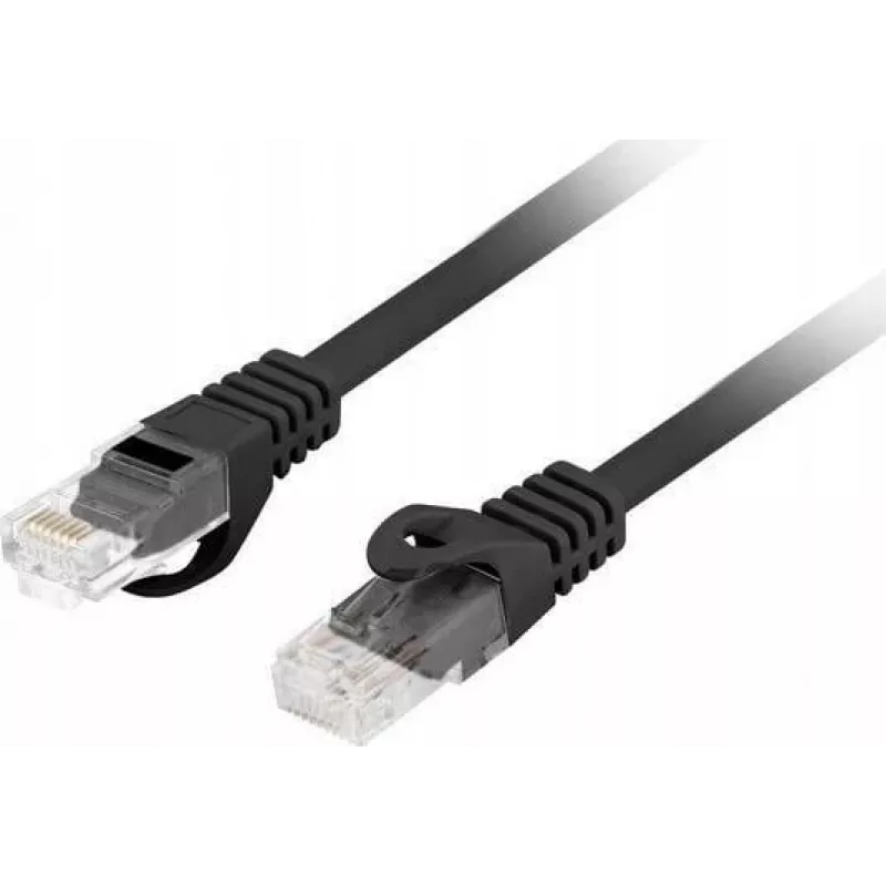 Lanberg PCU6-10CU-0025-BK Cat.6 U/UTP LSZH cavo patch, 0,25 m, nero