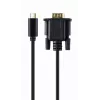 Gembird A-CM-VGAM-01 cavo adattatore da USB-C a VGA maschio, 1920x1080 60 Hz, 2 m, nero