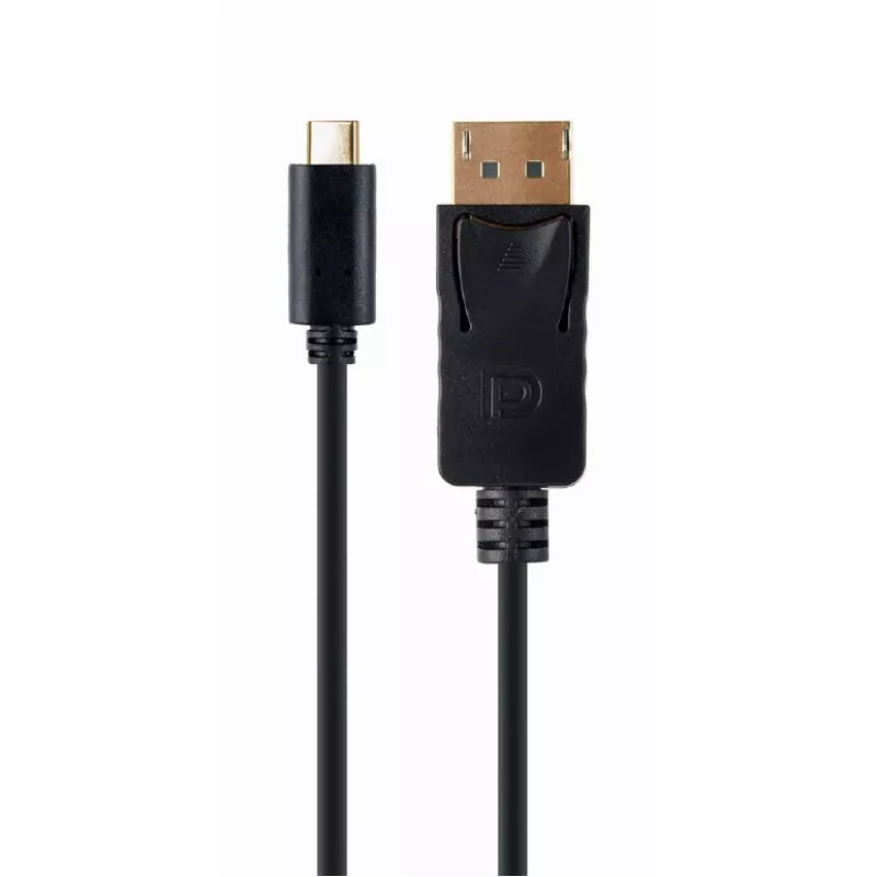 Adattatore grafico USB Gembird A-CM-DPM-01 con USB-C, supporta fino a 3840×2160, USB 2.0 / 3.2 Gen 2, nero, cavo 2 m