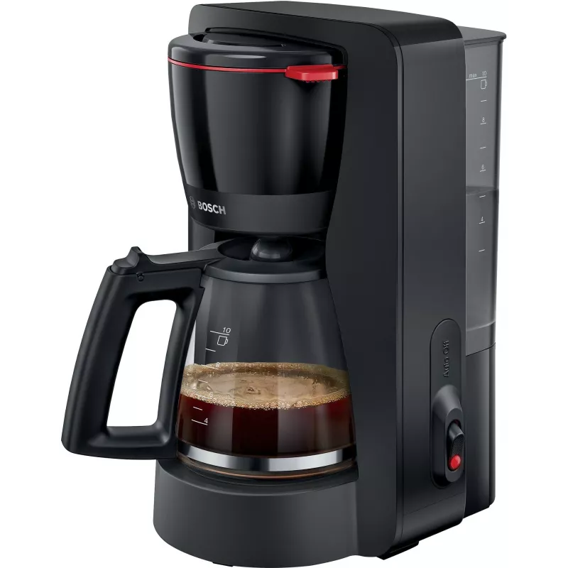 Macchina per caffè filtro Bosch TKA2M113, serbatoio acqua 1,25 l, 15 tazze, nero