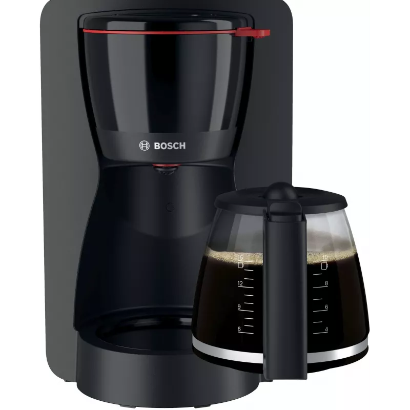 Macchina per caffè filtro Bosch TKA2M113, serbatoio acqua 1,25 l, 15 tazze, nero