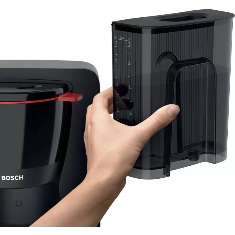 Macchina per caffè filtro Bosch TKA2M113, serbatoio acqua 1,25 l, 15 tazze, nero