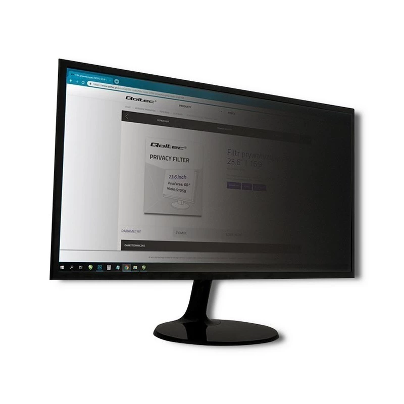 Filtro privacy Qoltec 51061 per monitor 61 cm (24 pollici)