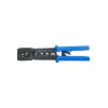Lanberg NT-0204 pinza crimpatrice per connettori passanti RJ45, RJ12, RJ11, nera/blu