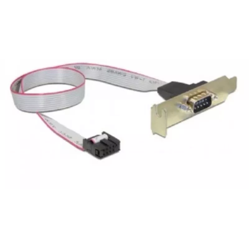 Gembird CC-DB9ML-01 staffa porta seriale DB9 con cavo a 10 pin, low profile