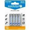 Batterie ricaricabili AAA NiMH everActive EVHRL03-800 – 1,2 V, 4 pz., cilindriche 44,5×10,5 mm