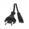 Cavo di alimentazione Savio CL-100 nero 1,8 m IEC tipo E (3,4 mm, 3,1 mm) IEC C7