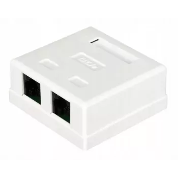 Connettore per cavi Alantec GN002 2×RJ45 femmina–femmina bianco dritto plastica