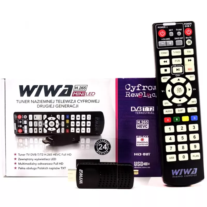 Decoder Tuner TV Wiwaj DVB-T2 Hevec Mini LED