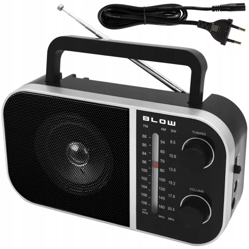 Radio analogica portatile BLOW RA6 AM/FM – ricezione AM e FM a batteria, ingresso cuffie
