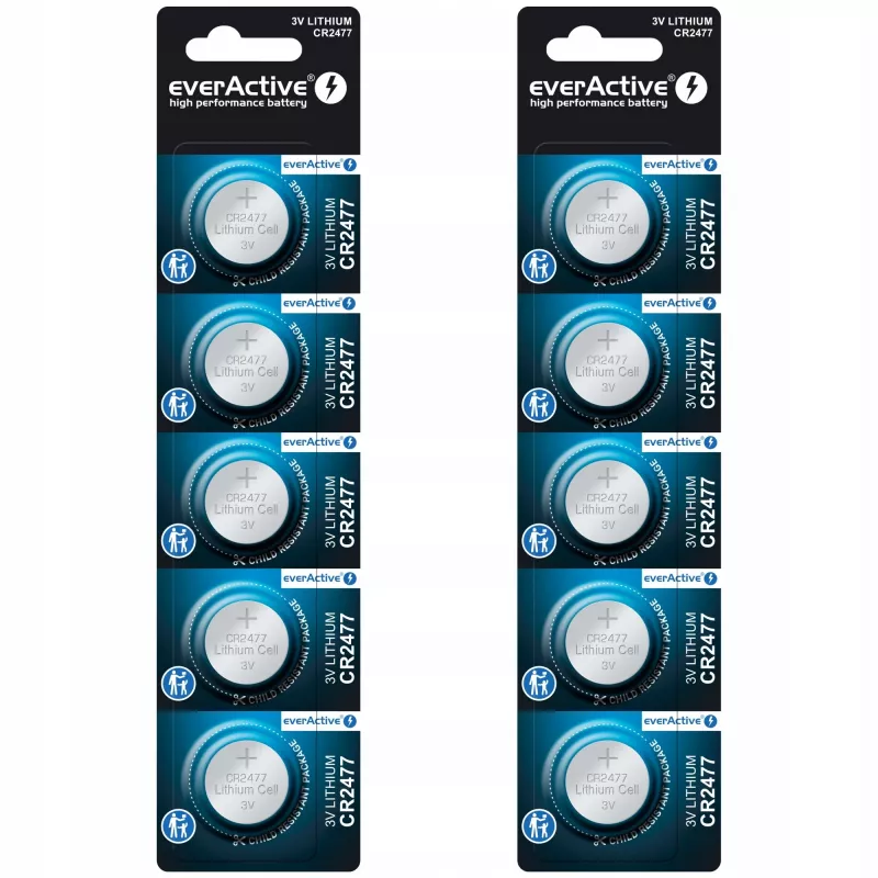 Batteria al litio everActive CR2477 - Blister 5 pz.