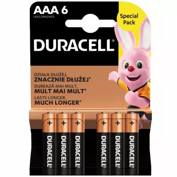 Batteria Duracell AAA R03 6 pezzi