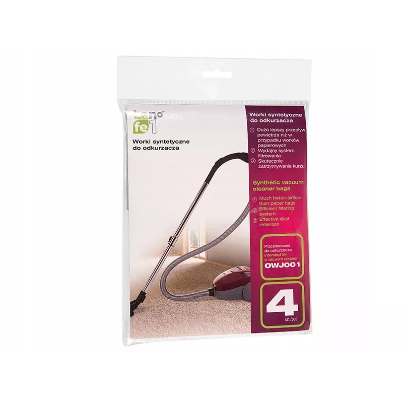 Sacchetti per aspirapolvere LAFE per modello OWJ001 — sintetici, 4 pezzi