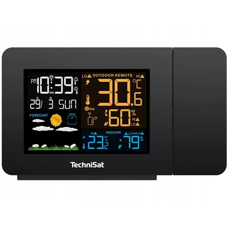 Stazione meteo TECHNISAT Imeteo P1 wireless con sensori di temperatura e umidità per interni ed esterni