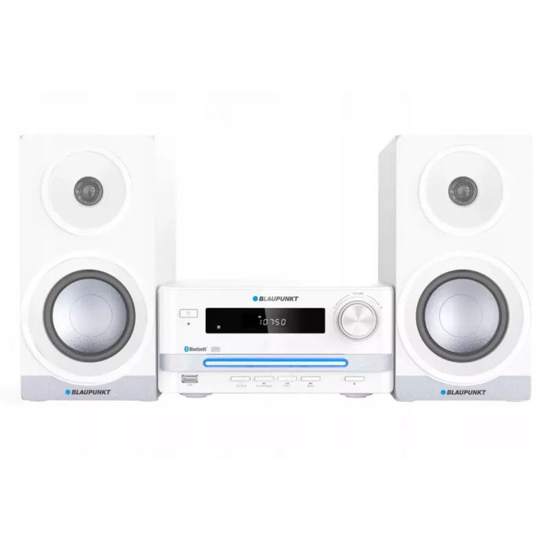 Microsistema audio home BLAUPUNKT MS16BT 15 W, CD/USB/MP3, Bluetooth, FM RDS, bianco