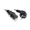 Cavo di alimentazione SAVIO CL-146 — 3 m, IEC C13 su IEC tipo E, nero