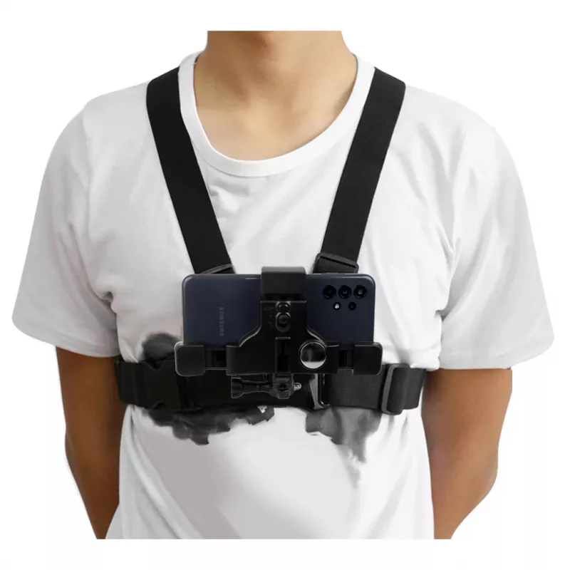 Cinghia sportiva MACLEAN MC-445 — supporto universale per petto per telefoni, fotocamere e GoPro