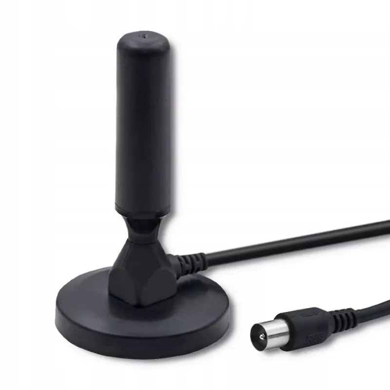 Antenna TV interna QOLTEC 57016 DVB-T2 – design compatto per la ricezione digitale terrestre